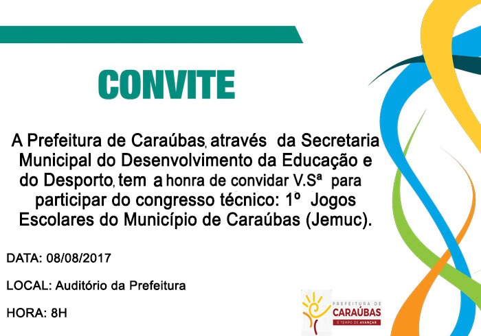 Seminário definirá detalhes dos Jogos Escolares de Caraúbas