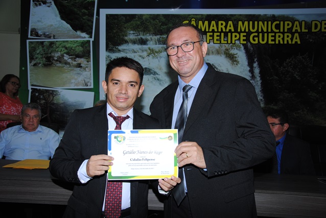 Vice-prefeito Paulo Brasil participa de solenidade na Câmara de Vereadores de Felipe Guerra