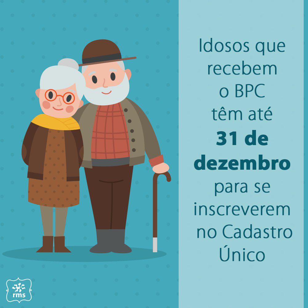 Comunicado do Setor de Cadastro Único/Bolsa Família aos idosos de Caraúbas