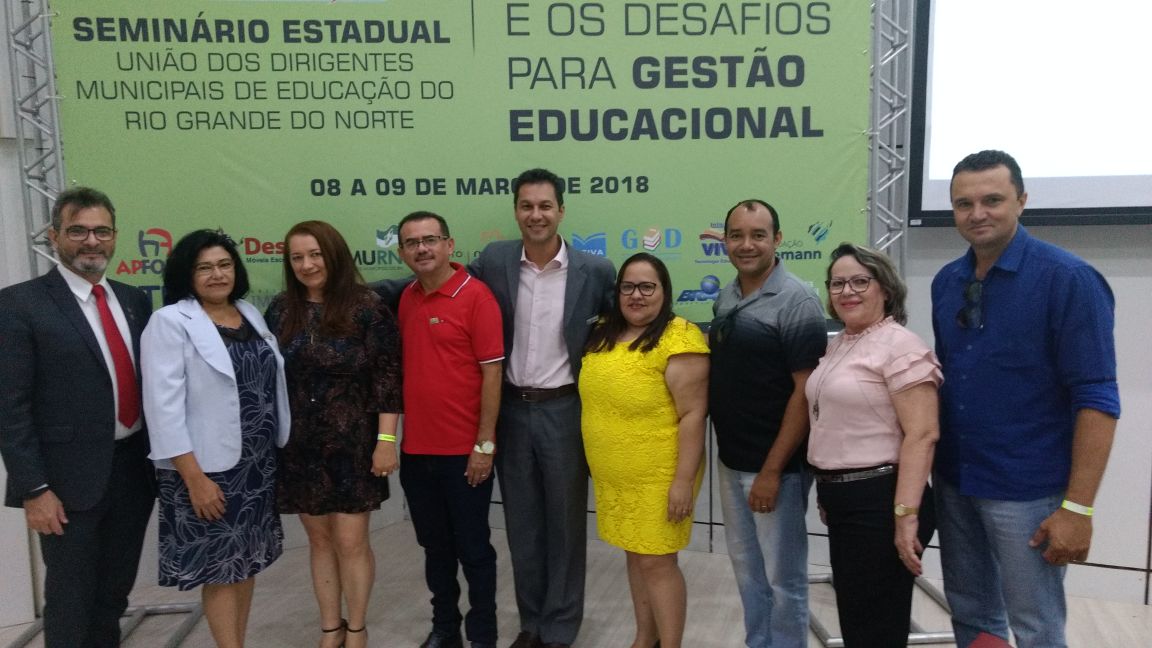 Secretário de Educação de Caraúbas participa de encontro de Gestores dos Dirigentes Municipais de Educação em Natal