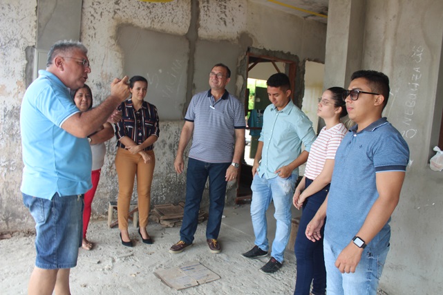 Secretário de Saúde visita as obras da nova Unidade Básica de Saúde do bairro Sebastião Maltês