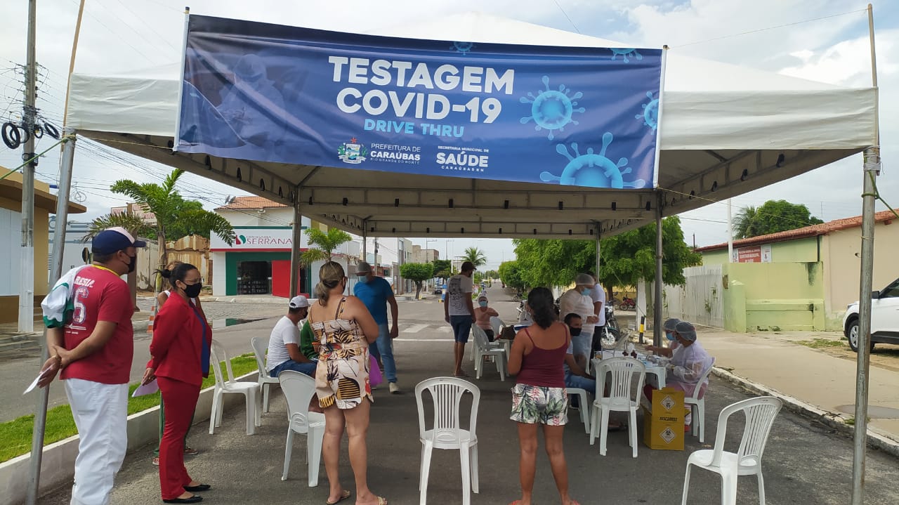 Drive-Thru Direcionado testa 440 servidores e trabalhadores essenciais durante feriadão de Páscoa em Caraúbas