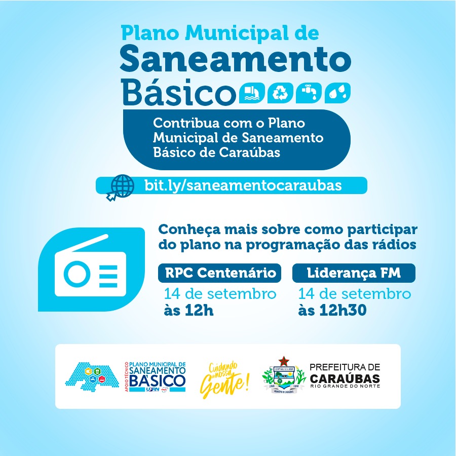 Plano de Saneamento Básico disponibiliza link para participação popular