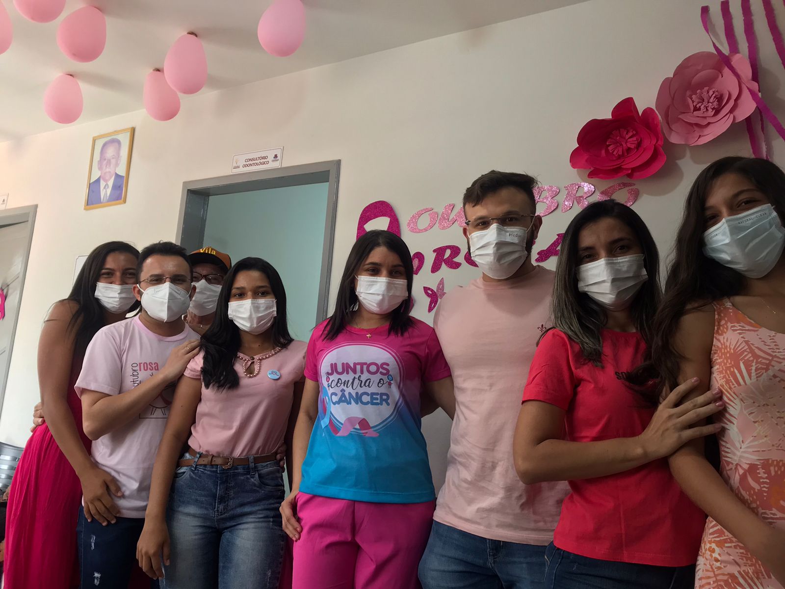 Equipe de Saúde da comunidade de Cachoeira em Caraúbas realiza ação voltada para o Outubro Rosa