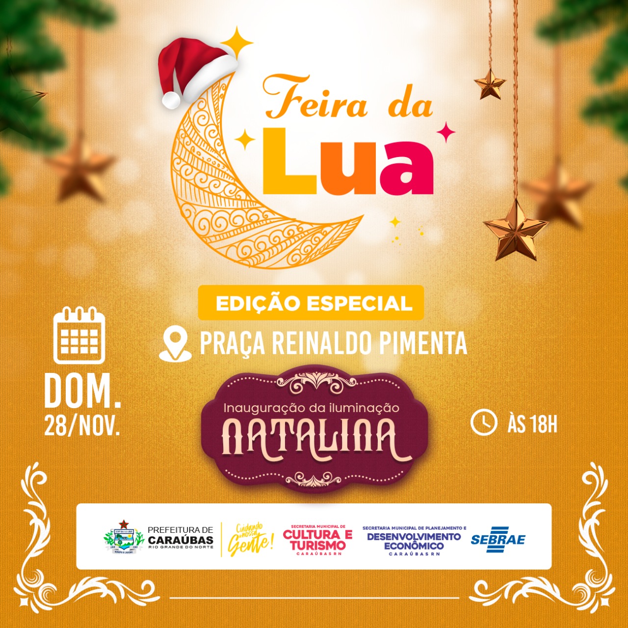 Feira da Lua retorna com sua 12ª edição especial de Natal em Caraúbas