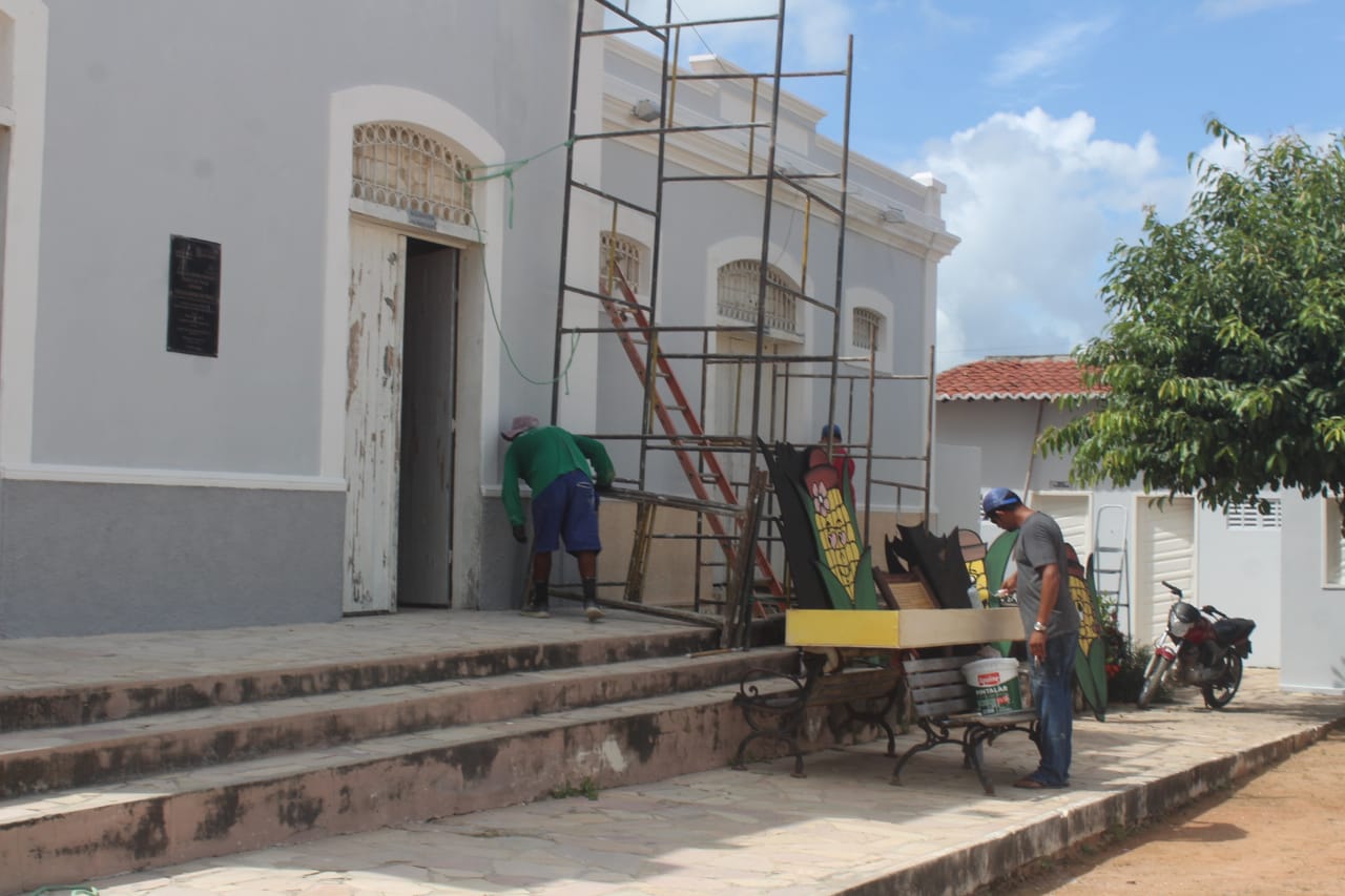 Prefeitura de Caraúbas prepara Casa da Cultura para sediar o São João de Todo Mundo