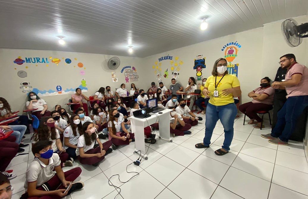 Creas e Conselho Tutelar realizam conversas sobre a Campanha Faça Bonito no Educandário Êxito em Caraúbas