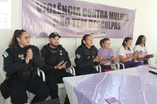 Encerramento da Agosto Lilás tem participação da Patrulha Maria da Penha em Caraúbas