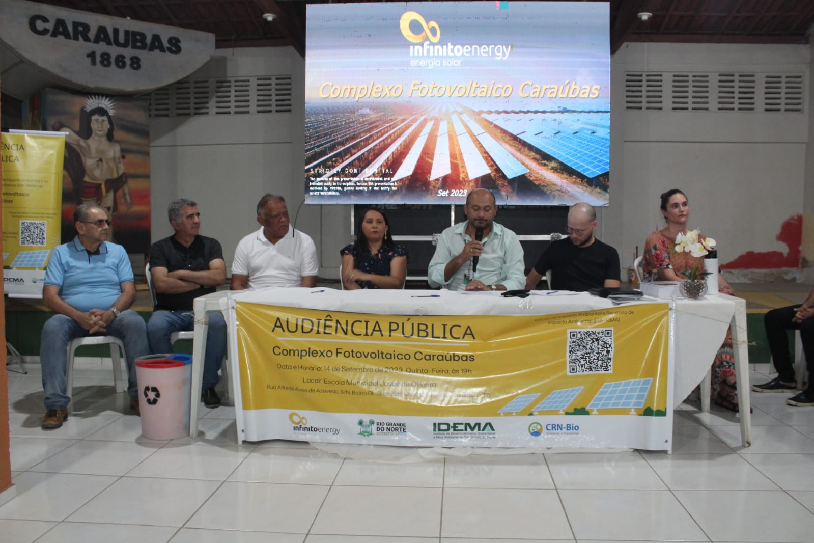 Secretário de Planejamento de Caraúbas participa de Audiência Pública da empresa Infinito Energy